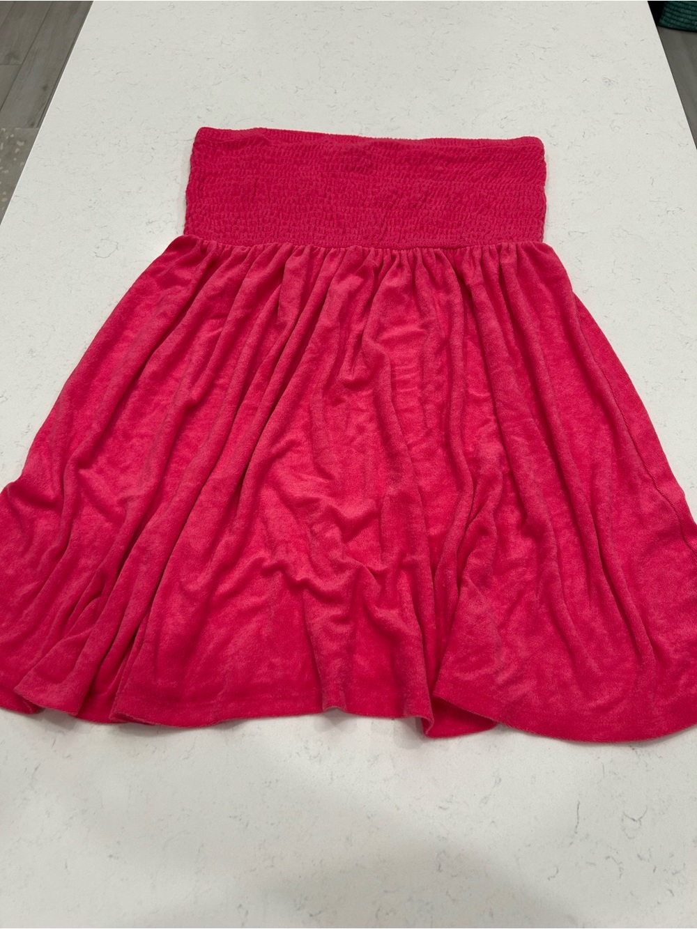 torrid Hot Pink Smocked-Swim Coverup Dress